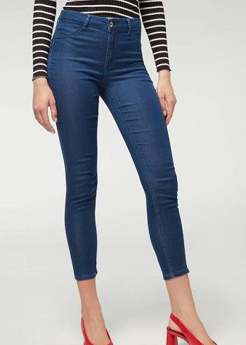 Calça Jeans Calzedonia Eco Light Push Up Denim Feminino Azul Marinho | PT1609MA