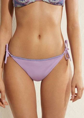 Calças De Biquíni Calzedonia Brazilian String Tel Aviv Feminino Roxo | PT2850WY