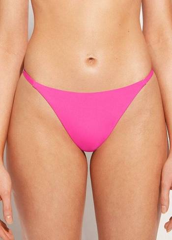 Calças De Biquíni Calzedonia Thong Indonesia Eco Feminino Rosa | PT2556RW