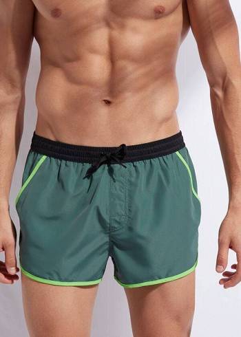 Calções De Banho Calzedonia Venice Beach Masculino Verdes | PT1279IS