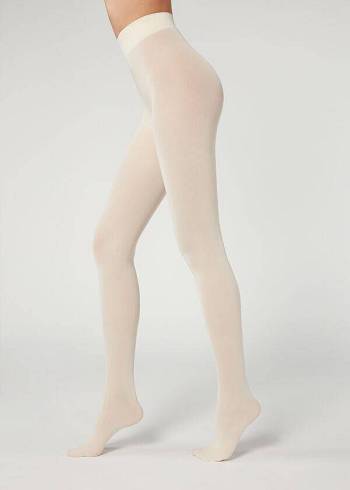 Collants Calzedonia 50 Denier Total Conforto Soft Touch Opaque Feminino Branco Bege | PT3164HK