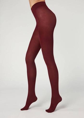 Collants Calzedonia 50 Denier Total Conforto Soft Touch Opaque Feminino Bordeaux | PT3165GL