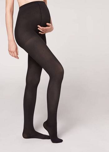 Collants Calzedonia 60 Denier Maternity Opaque Feminino Pretas | PT3147UT