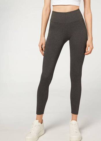 Leggings Calzedonia Total Shaper Feminino Cinzentas | PT1489PQ