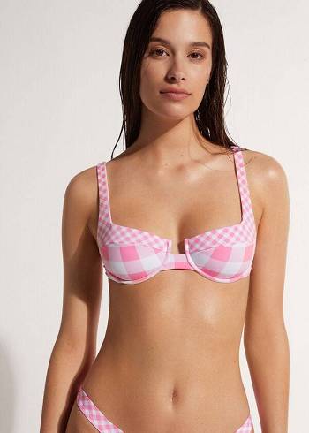 Tops De Biquíni Calzedonia Balconette Lione Feminino Rosa | PT2513XF