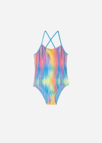 Trajes De Banho Calzedonia One-Piece Maiorca Criança Multicoloridas | PT1146TV