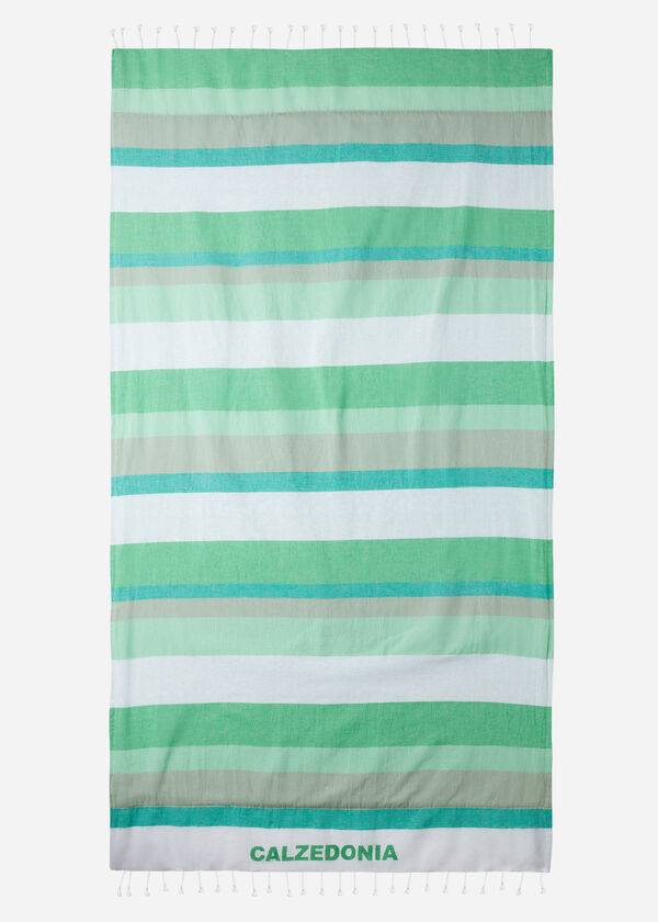 Acessorios Calzedonia Logo Beach Towel Feminino Verdes | PT2913PQ