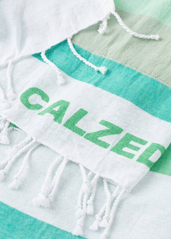 Acessorios Calzedonia Logo Beach Towel Feminino Verdes | PT2913PQ