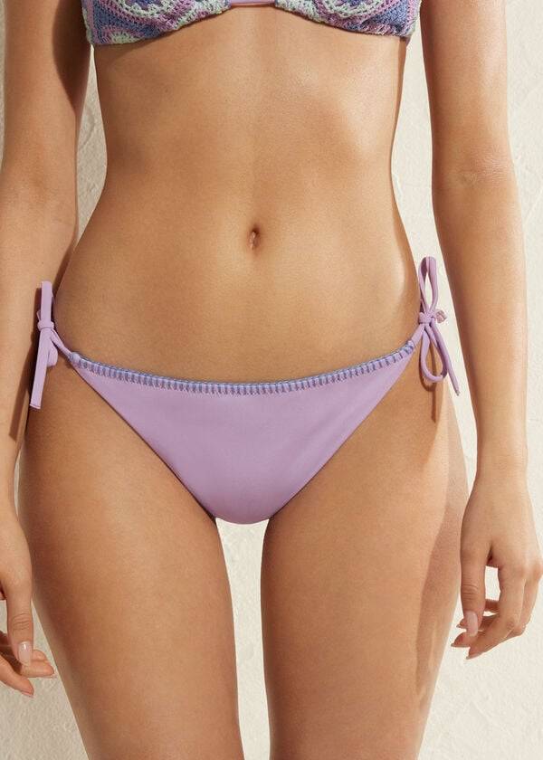 Calças De Biquíni Calzedonia Brazilian String Tel Aviv Feminino Roxo | PT2850WY