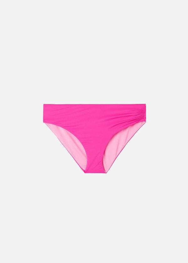 Calças De Biquíni Calzedonia High Cintura Indonesia Eco Feminino Rosa | PT2760ZG