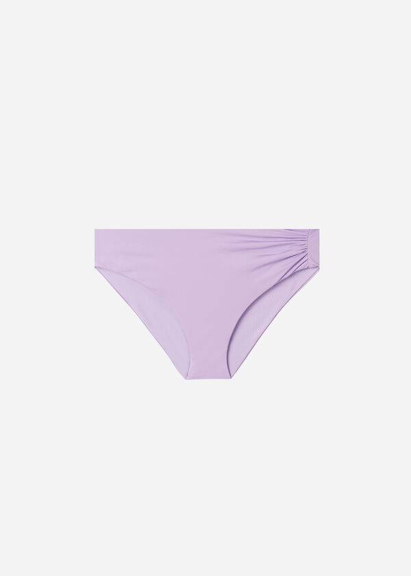 Calças De Biquíni Calzedonia High Cintura Indonesia Eco Feminino Roxo | PT2763JJ