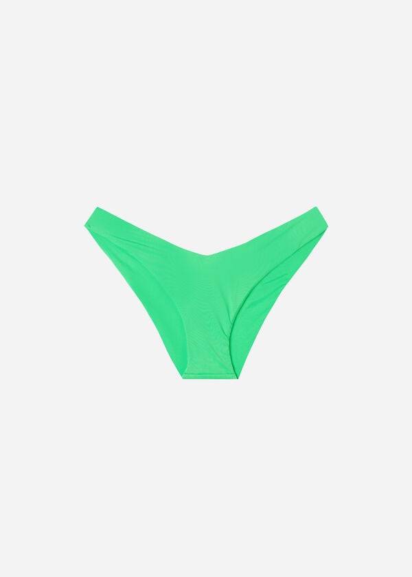 Calças De Biquíni Calzedonia High Cut Indonesia Eco Feminino Menta | PT2795RW