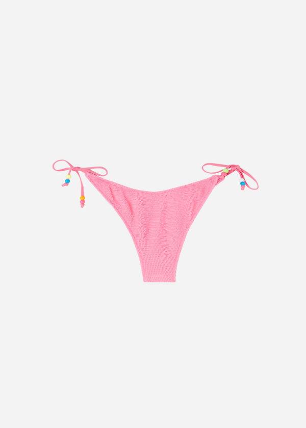 Calças De Biquíni Calzedonia High V-Cut Brazilian San Diego Feminino Rosa | PT2777RW