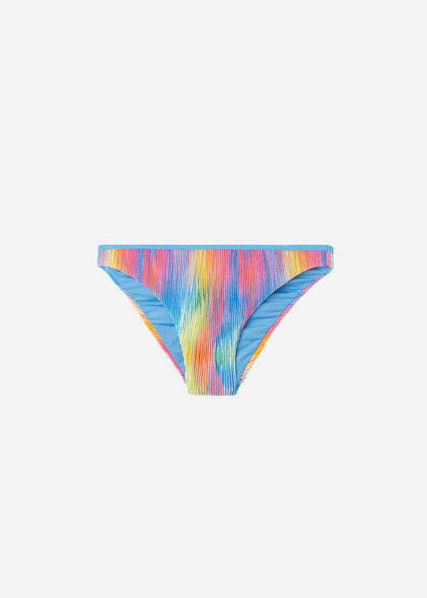 Calças De Biquíni Calzedonia Plissado Maiorca Feminino Multicoloridas | PT2681WY