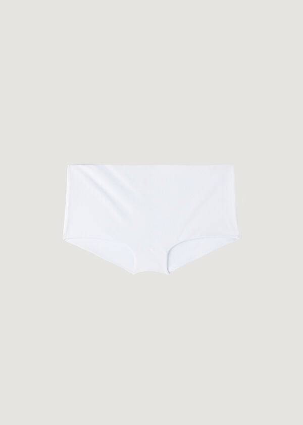 Calças De Biquíni Calzedonia Shorts Indonesia Eco Feminino Branco | PT2636EX