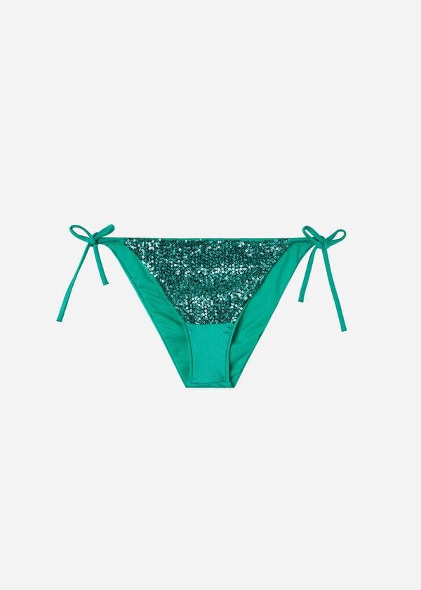 Calças De Biquíni Calzedonia String Cannes Feminino Verdes | PT2607TV