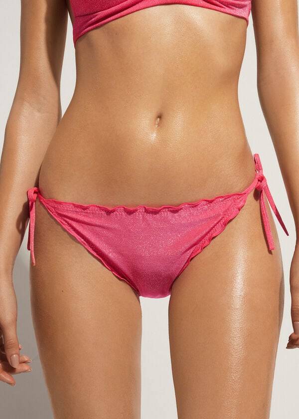 Calças De Biquíni Calzedonia String Formentera Feminino Rosa | PT2596HK