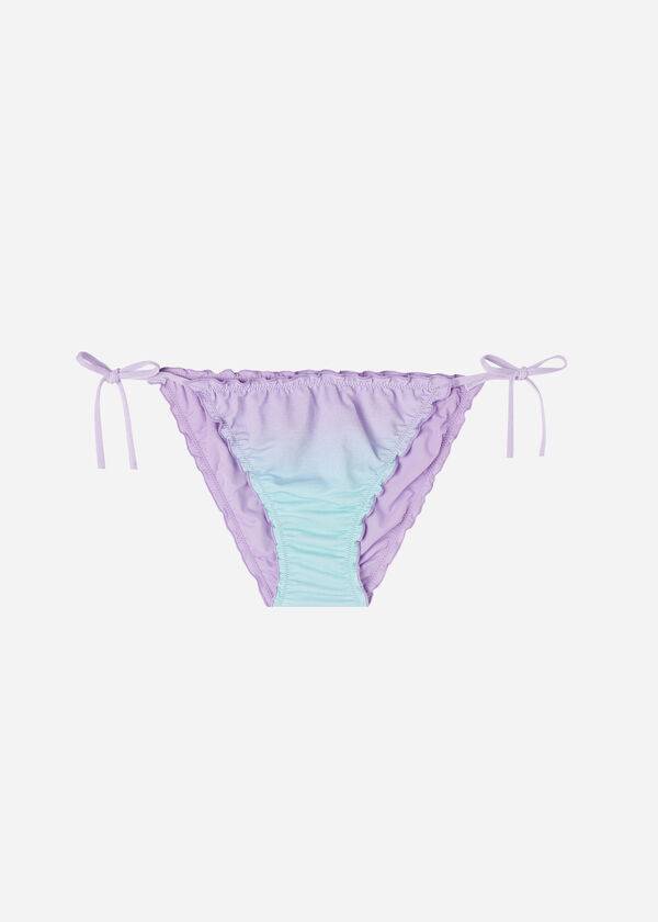 Calças De Biquíni Calzedonia String Madrid Feminino Roxo | PT2589VD