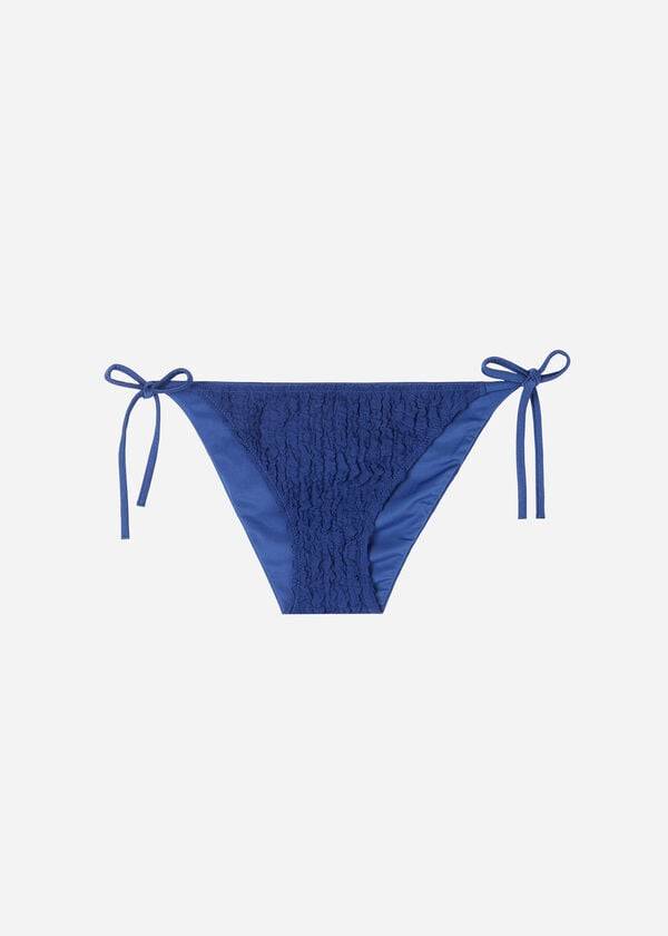 Calças De Biquíni Calzedonia String Marrakech Feminino Azul Marinho | PT2586MA