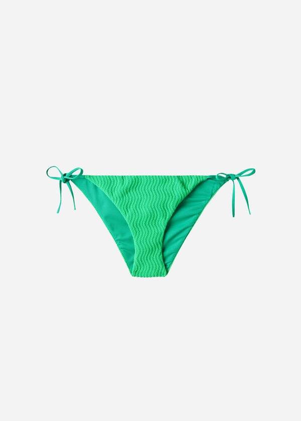 Calças De Biquíni Calzedonia String Mykonos Feminino Turquesa Verdes | PT2581TV