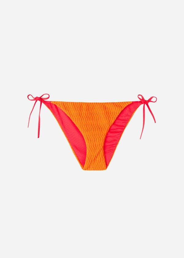 Calças De Biquíni Calzedonia String Mykonos Feminino Laranja | PT2582RW