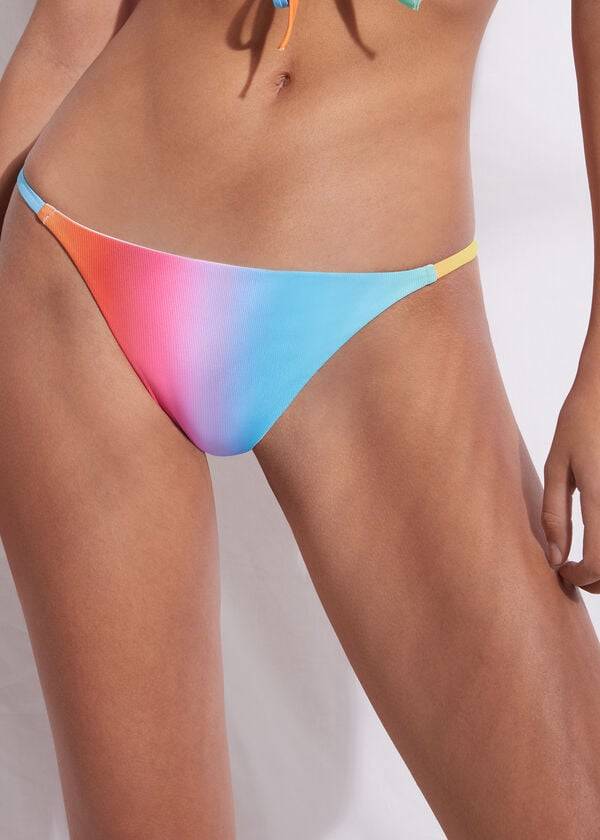 Calças De Biquíni Calzedonia Thong Barcellona Feminino Multicoloridas | PT2560MA