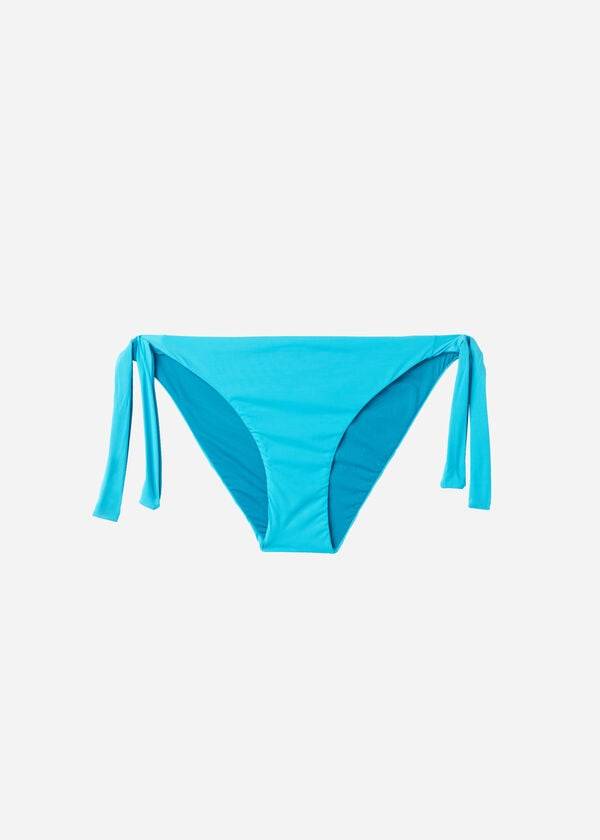 Calças De Biquíni Calzedonia Tied Indonesia Eco Feminino Turquesa | PT2540ZG