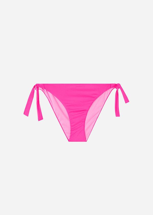 Calças De Biquíni Calzedonia Tied Indonesia Eco Feminino Rosa | PT2541LH