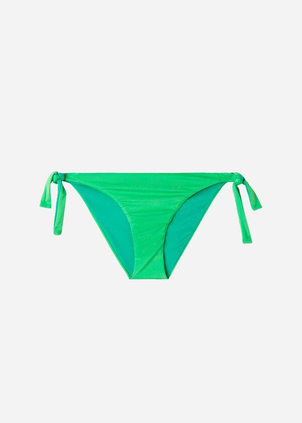 Calças De Biquíni Calzedonia Tied Indonesia Eco Feminino Verdes | PT2542KI