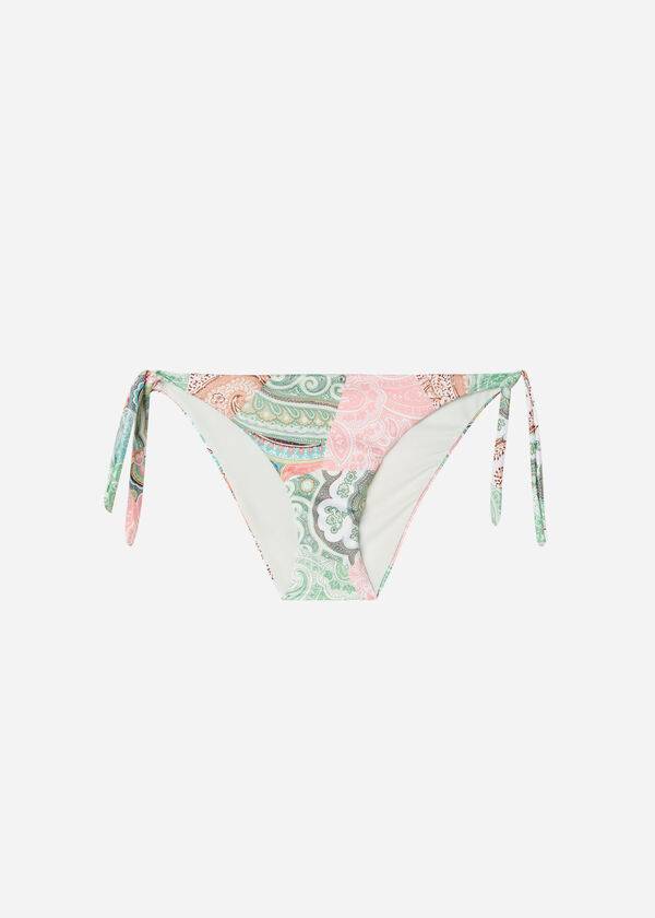 Calças De Biquíni Calzedonia Tied Saint Tropez Feminino Verdes | PT2537VD