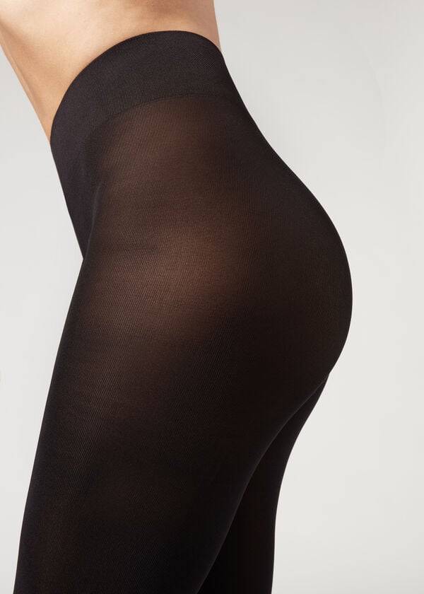 Collants Calzedonia 100 Denier Total Conforto Soft Touch Opaque Feminino Pretas | PT3179QZ