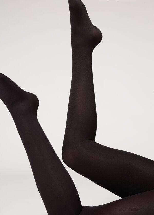 Collants Calzedonia 100 Denier Total Conforto Soft Touch Opaque Feminino Pretas | PT3179QZ