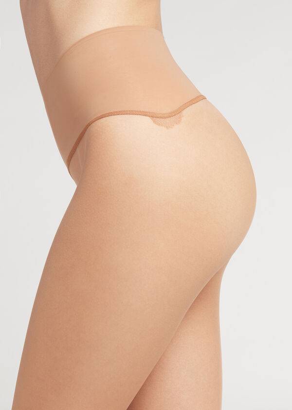 Collants Calzedonia 20 Denier Seamless Totally Invisible Sheer Feminino Laranja | PT3036WY