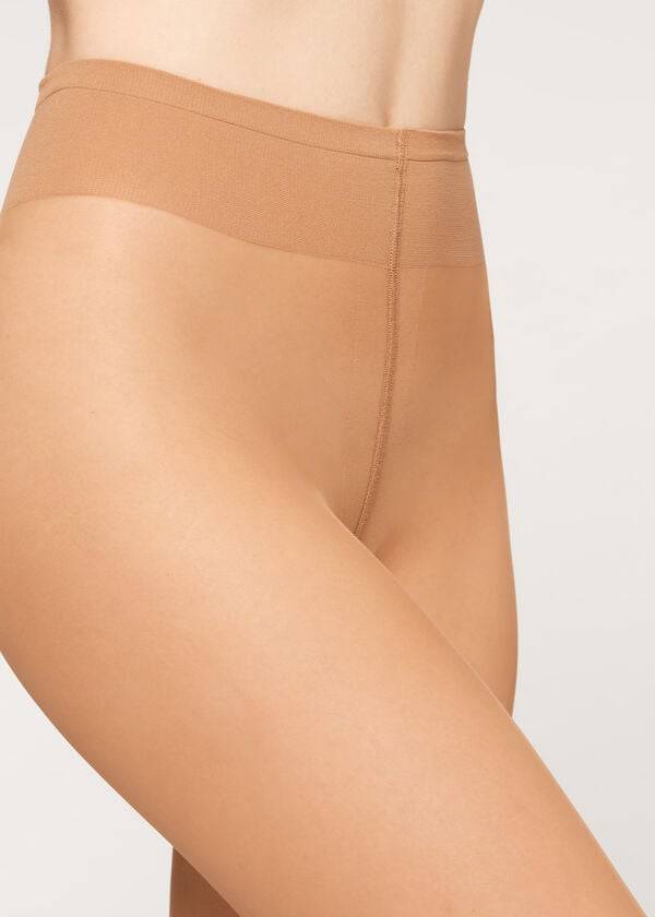 Collants Calzedonia 20 Denier Sheer Matte Sheer Feminino Marrom | PT3028PQ