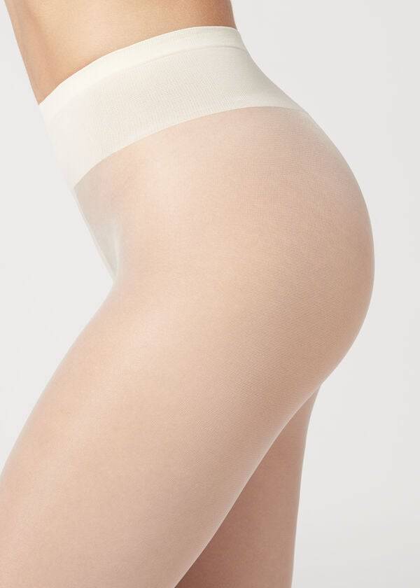 Collants Calzedonia 20 Denier Ultra Conforto Sheer Sexy Feminino Branco | PT3018ZG