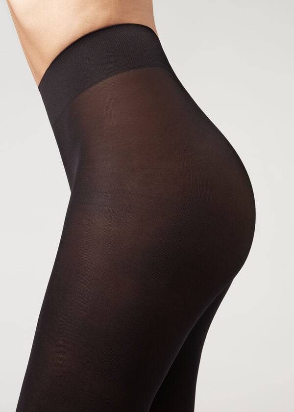 Collants Calzedonia 50 Denier Total Conforto Soft Touch Patterned Feminino Pretas | PT3112VD