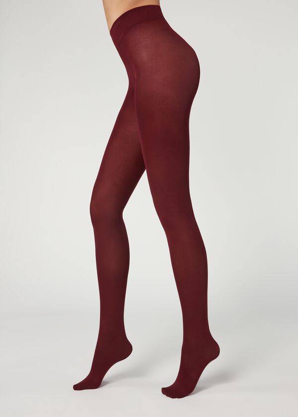 Collants Calzedonia 50 Denier Total Conforto Soft Touch Opaque Feminino Bordeaux | PT3165GL