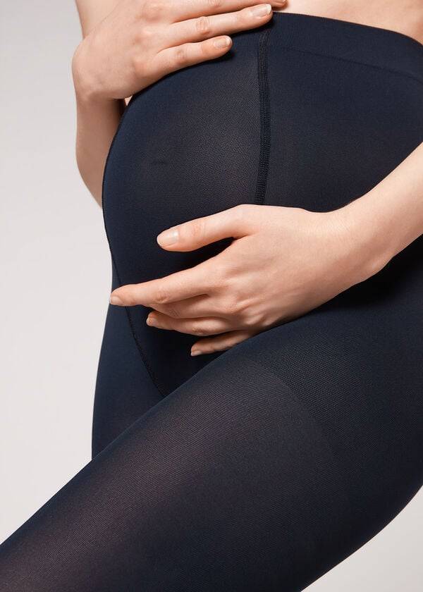 Collants Calzedonia 60 Maternity Denier Feminino Azuis | PT3188KI