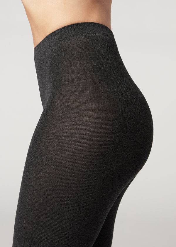 Collants Calzedonia Soft Modal and Cashmere Blend Opaque Feminino Taupe | PT3127OR