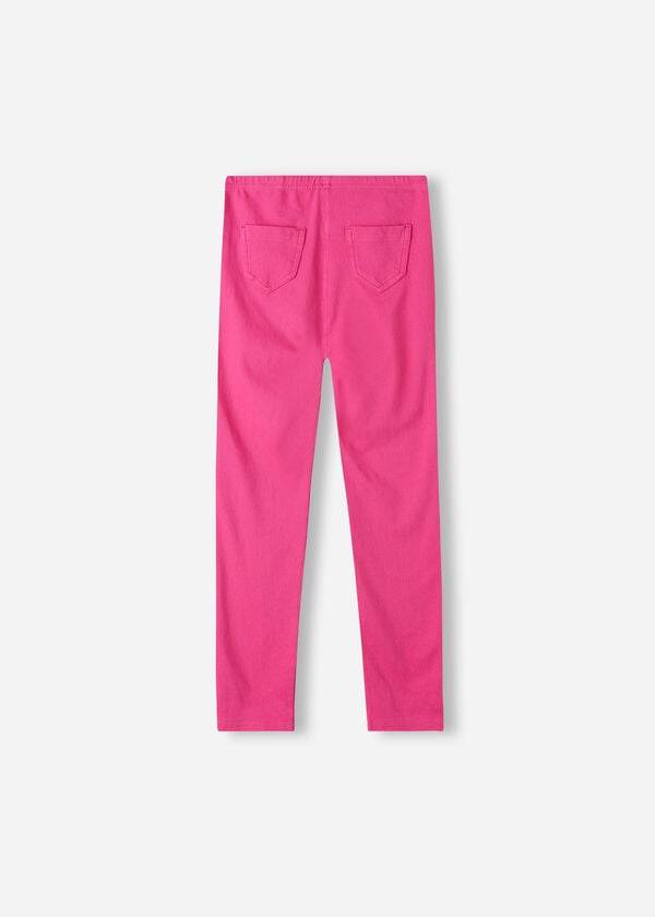 Leggings Calzedonia Denim jeggings Criança Rosa | PT1059CE