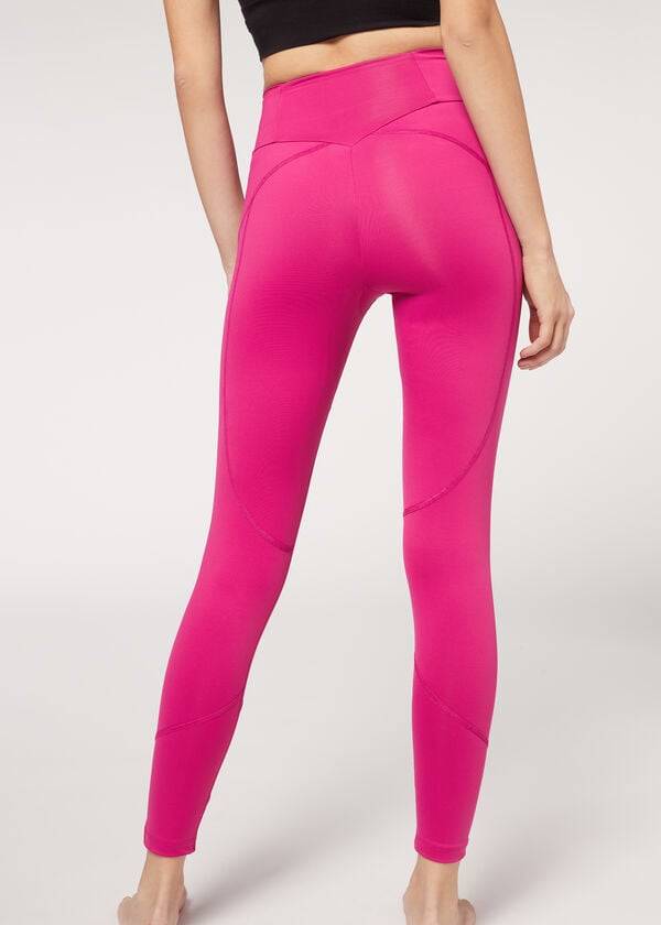 Leggings Calzedonia Performance Atléticos Feminino Rosa | PT1520GL