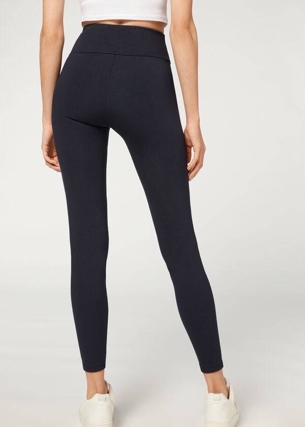 Leggings Calzedonia Total Shaper Feminino Azuis | PT1488OR