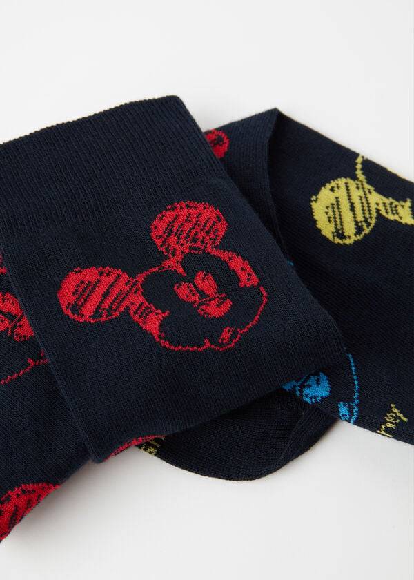 Meias Calzedonia Disney Crew Masculino Azuis | PT1326EX