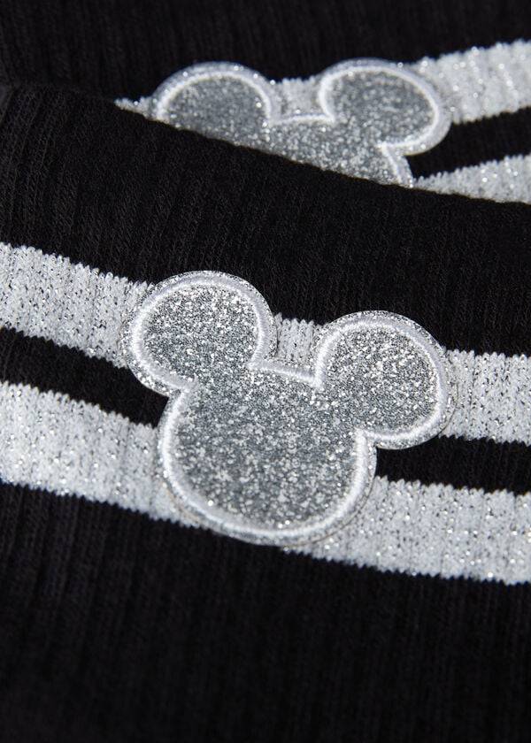 Meias Calzedonia Disney Mickey Mouse Curta Esportivos Feminino Pretas | PT1772UT