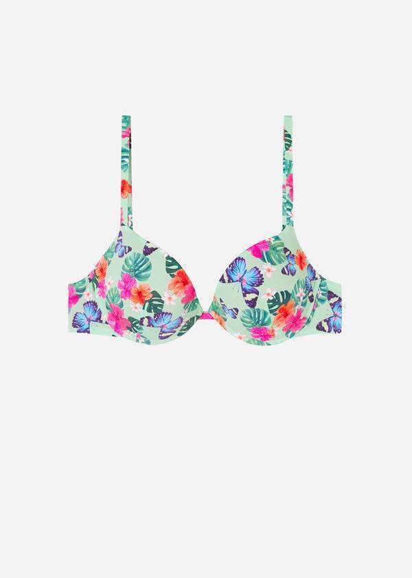 Tops De Biquíni Calzedonia Acolchoado Push-Up Malibu Feminino Multicoloridas | PT2329VD