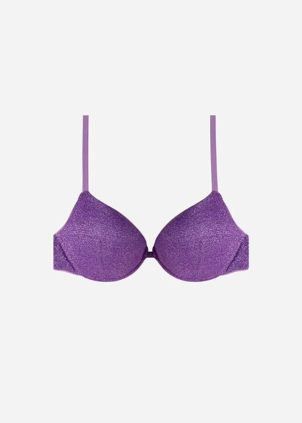 Tops De Biquíni Calzedonia Acolchoado Push-Up Las Vegas Feminino Roxo | PT2333LH