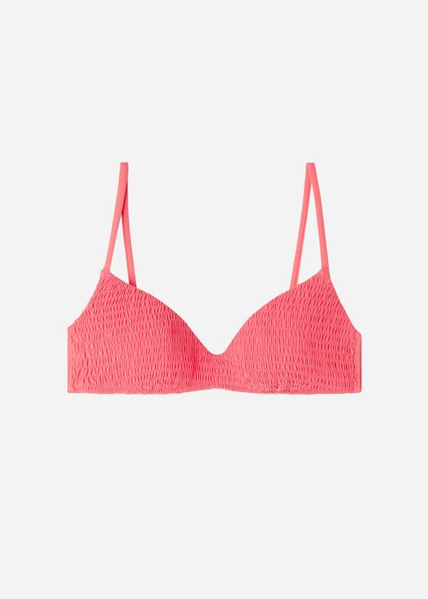 Tops De Biquíni Calzedonia Acolchoado Triangle Lanzarote Feminino Rosa | PT2259MA