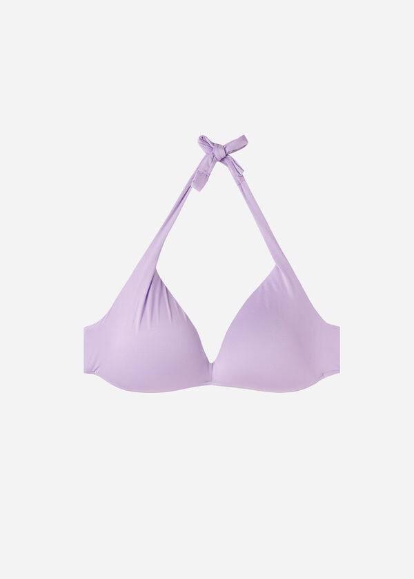 Tops De Biquíni Calzedonia Acolchoado Triangle Indonesia Eco strass Feminino Roxo | PT2262EX