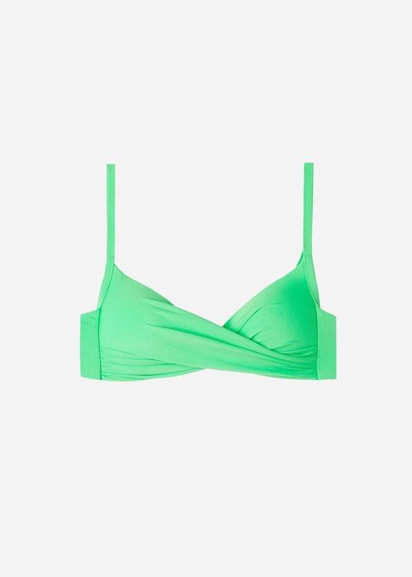 Tops De Biquíni Calzedonia Acolchoado Triangle Indonesia Eco cobey Feminino Menta | PT2279ZG