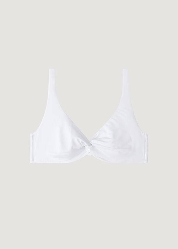 Tops De Biquíni Calzedonia Balconette Indonesia Eco cobey Feminino Branco | PT2517JJ